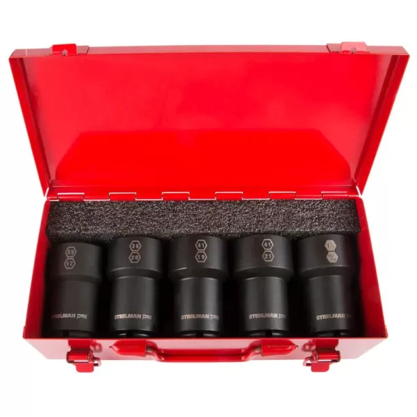 Steelman 3/4 in. Drive Budd Wheel Combo Impact Socket Set (5-Piece)