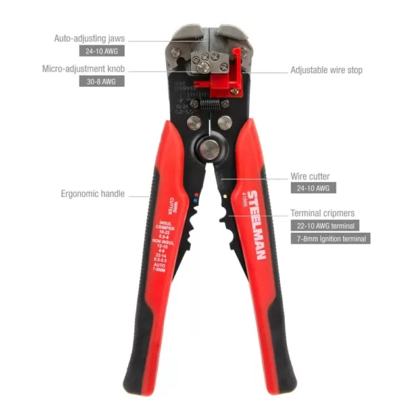 Steelman Self-Adjusting Wire and Cable Stripper