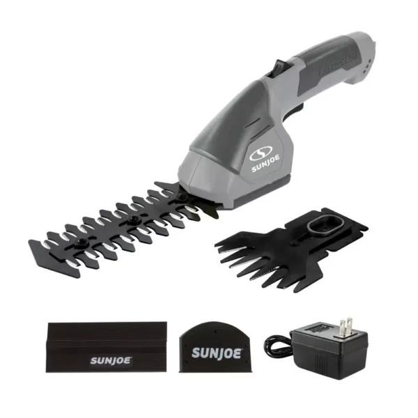 Sun Joe 7.2-Volt Cordless 2-in-1 Grass Shear and Hedge Trimmer, Gray