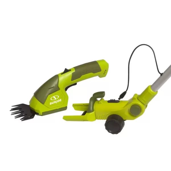 Sun Joe 7.2-Volt 2-in-1 Cordless Grass Shear and Hedge Trimmer with Extension Pole