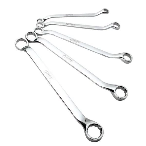 SUNEX TOOLS Metric Double Box Wrench Set (5-Piece)