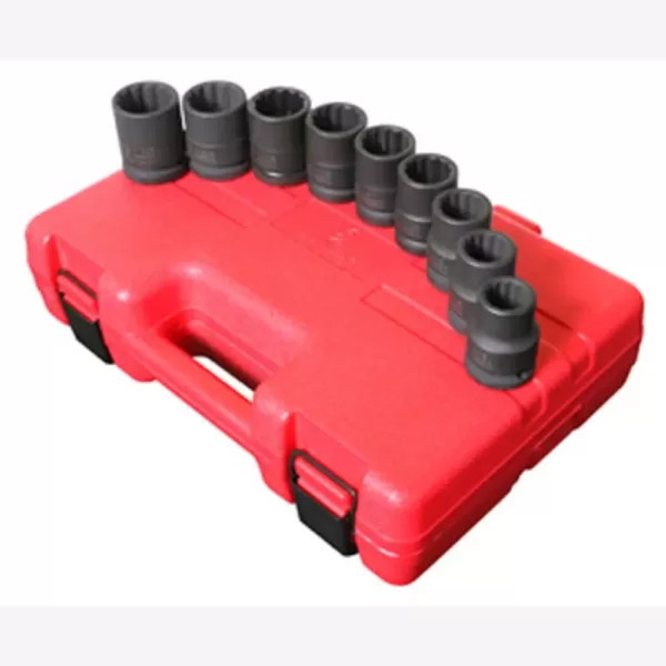 SUNEX TOOLS 3/4 in. Drive 12-Point SAE Thin Wall Impact Socket Set