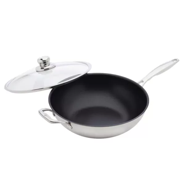 Swiss Diamond Stainless Steel Wok with Lid