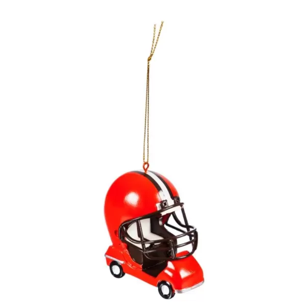 Team Sports America Cleveland Browns 3 in. NFL Field Car Christmas Ornament