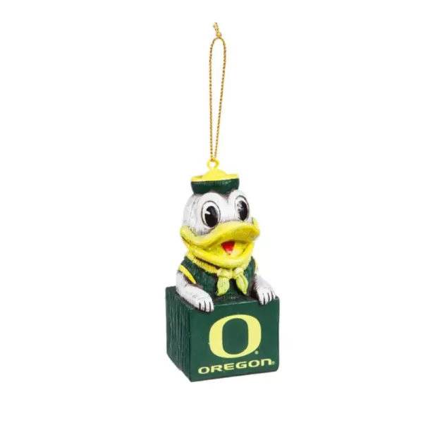 Team Sports America University of Oregon 1-1/2 in. NCAA Mascot Tiki Totem Christmas Ornament