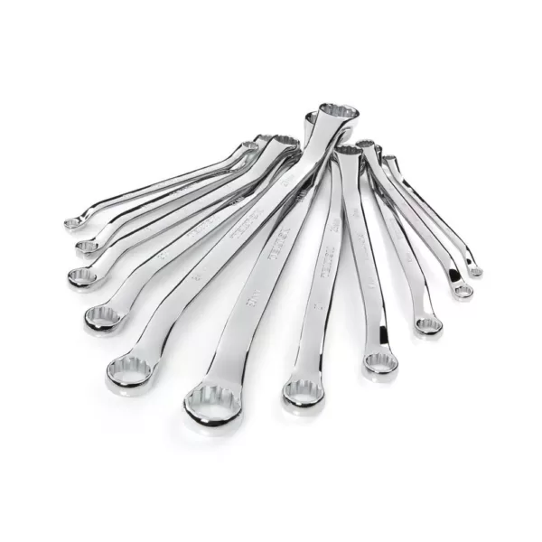 TEKTON 6-32 mm 45° Offset Box End Wrench Set with Pouch (11-Piece)