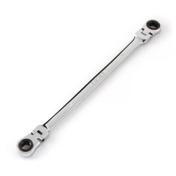 TEKTON 8 mm x 10 mm Extra Long Flex-Head Ratcheting Box End Wrench