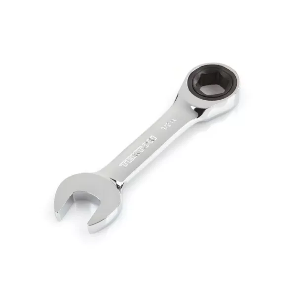 TEKTON 1/2 in. Stubby Ratcheting Combination Wrench