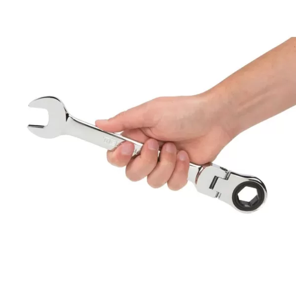 TEKTON 21 mm Flex-Head Ratcheting Combination Wrench