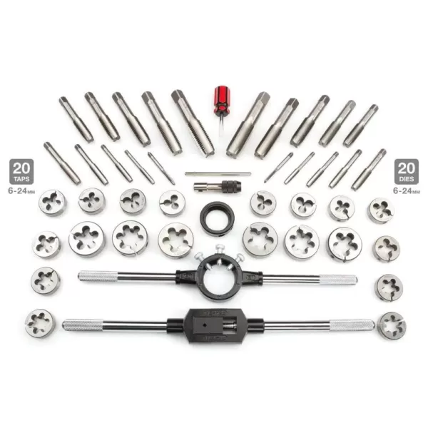 TEKTON Metric Tap and Die Set (45-Piece)