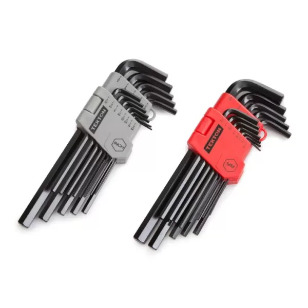 TEKTON Inch/Metric Long Arm Hex Key Wrench Set (26-Piece)