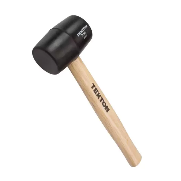 TEKTON 8 oz. Wood Handle Rubber Mallet