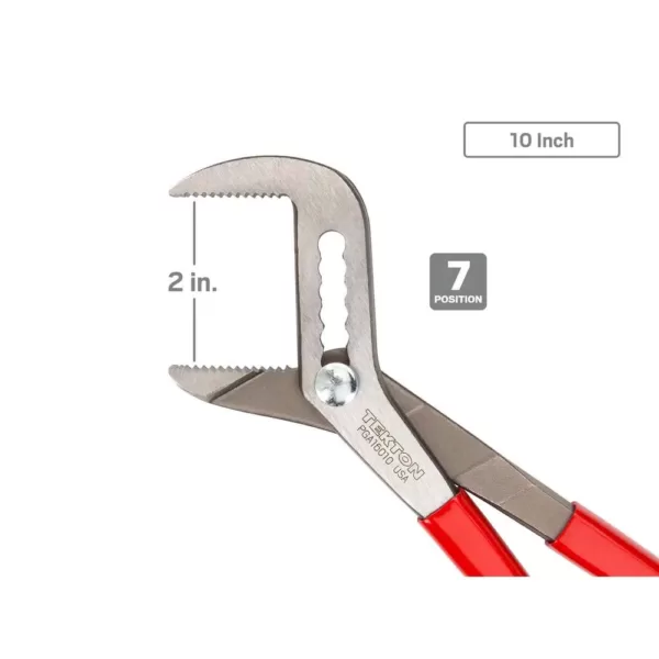 TEKTON 5, 7, and 10 in. Angle Nose Slip Joint Pliers Set (3-Piece)