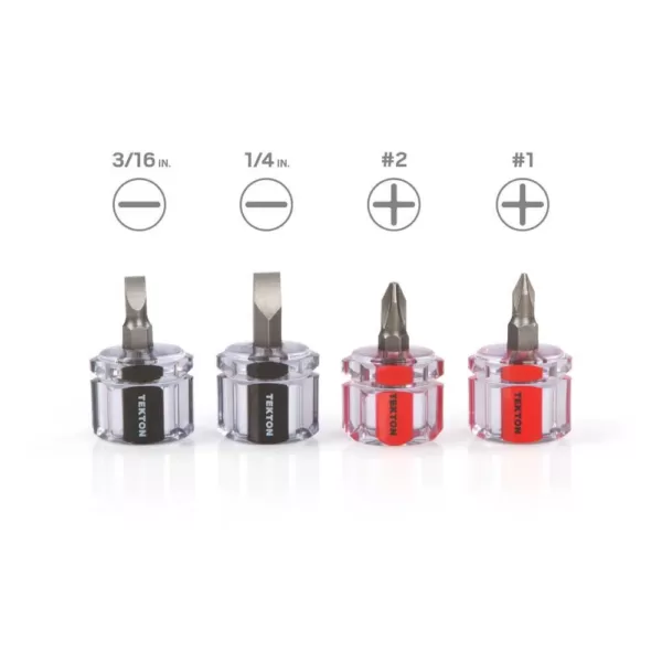 TEKTON Mini Screwdriver Set (4-Piece)