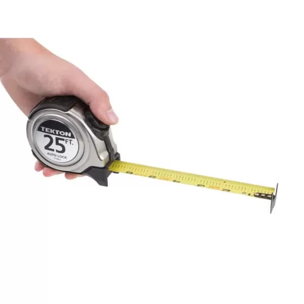 TEKTON 25 ft. x 1 in. Auto Lock Tape Measure