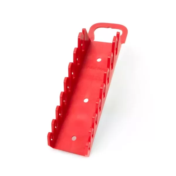 TEKTON 2.3 in. 8-Tool Store-and-Go Stubby Wrench Rack Keeper in Red