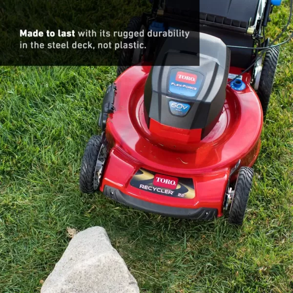 Toro 22 in. Recycler 60-Volt Max Lithium-Ion Cordless Battery Walk Behind Push Lawn Mower - Battery/Charger Not Included