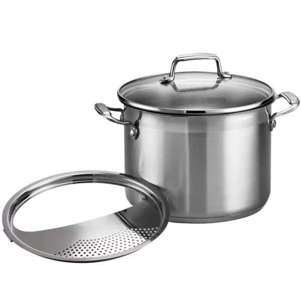 Tramontina Gourmet 6 qt. Stainless Steel Stock Pot with Glass Lid