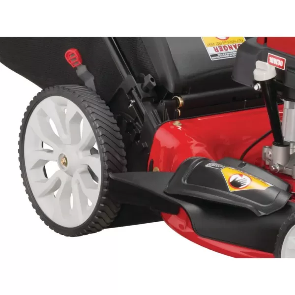 Troy-Bilt 21 in. 159 cc Gas Walk Behind Self Propelled Lawn Mower with Check Don't Change Oil, 3-in-1 TriAction Cutting System