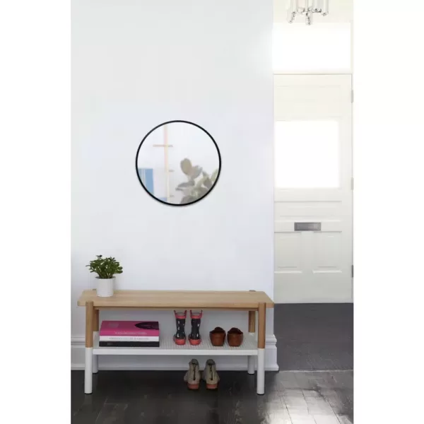 Umbra HUB Contemporary Mirror Black (24 in. H x 24 in. W)