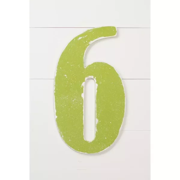 Jeff McWilliams Designs 18 in. Oversized Unfinished Wood Number "6"