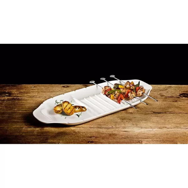 Villeroy & Boch BBQ Passion White XL Porcelain Kebab Platter