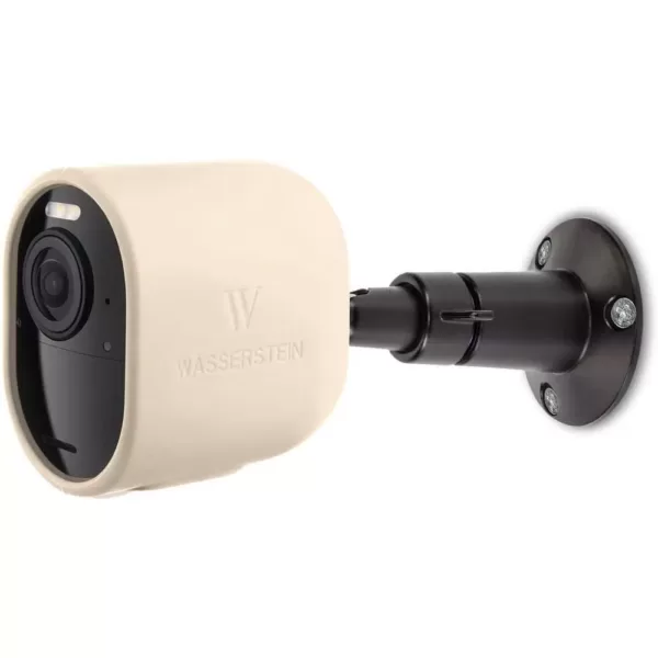 Wasserstein Arlo Ultra/Ultra 2 and Pro 3/Pro 4 Protective Silicone Skins - Accessorize and Protect Your Arlo Camera (3-Pack, Beige)