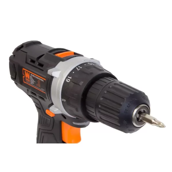 WEN 20-Volt MAX Lithium-Ion 3/8 in. Cordless Drill/Driver with Bits and Carrying Bag