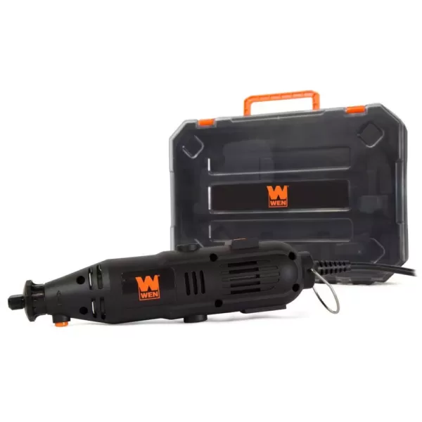 WEN 1 Amp Variable Speed Rotary Tool with 100+ Accessories, Carrying Case and Flex Shaft