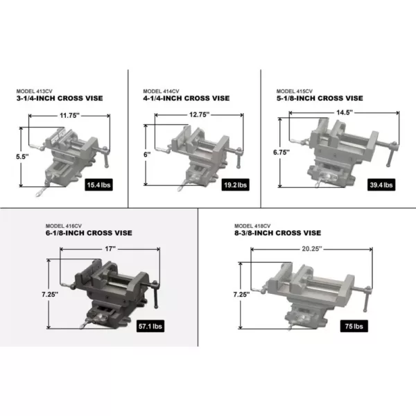 WEN 6-1/8 in. Compound Cross Slide Industrial Strength Benchtop Vise