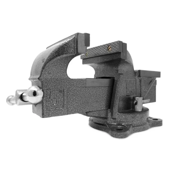 WEN 5 in. Heavy-Duty Cast Iron Bench Vise with Swivel Base