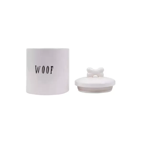 3R Studios "Woof" Jar with Bone Shaped Handle on Lid