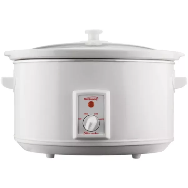 Brentwood Appliances 8 Qt. White Slow Cooker