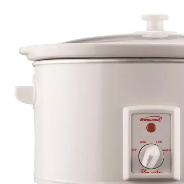 Brentwood Appliances 8 Qt. White Slow Cooker