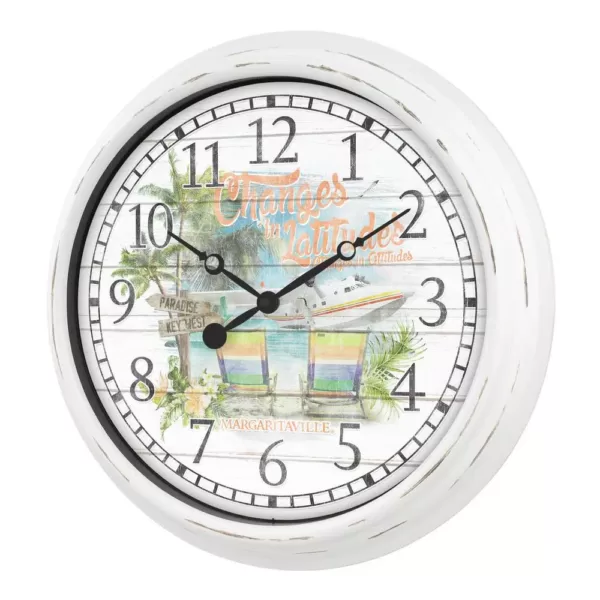 La Crosse Technology 15.75 In. Indoor/Outdoor Quartz Wall Clock - Changes in Latitudes