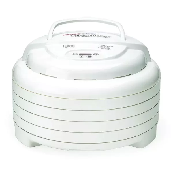 Nesco Gardenmaster 4-Tray Expandable White Food Dehydrator with Temperature Control