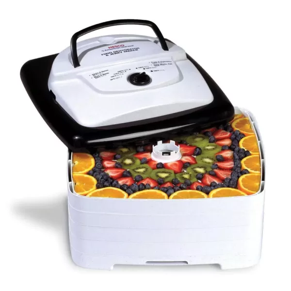 Nesco Square 4-Tray White Food Dehydrator and Jerky Maker