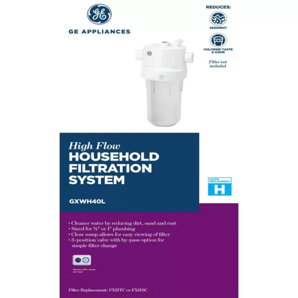 GE Whole House Water Filtration System and Filter