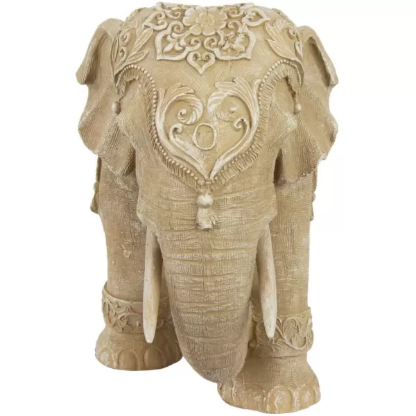 Oriental Furniture Oriental Furniture 20 in. Rustic Jeweled Elephant Decorative Statue