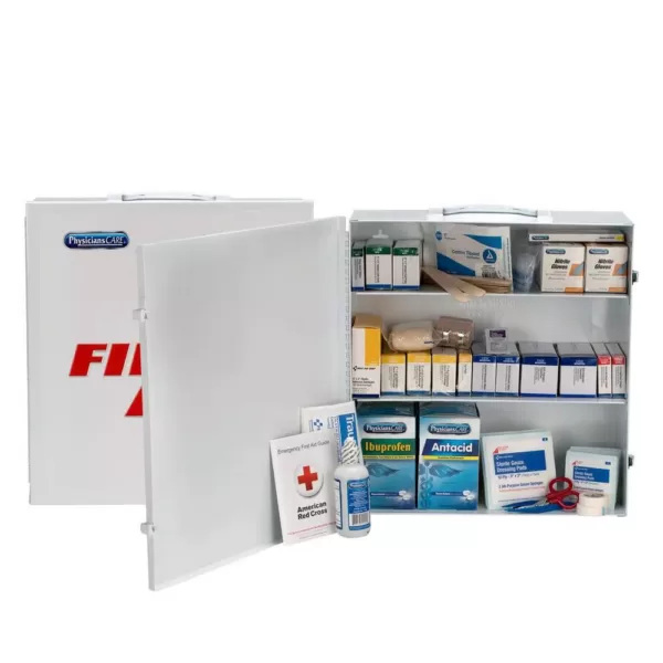 First Aid Only 694-Piece Industrial 3-Shelf First Aid Station/Cabinet - 50 Person