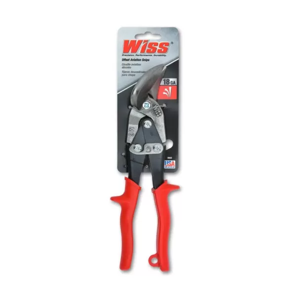 Wiss 9.25 in. Left-Cut Offset Aviation Snip