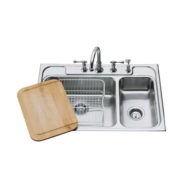 KOHLER Cadence 12 in. x 17 in. Wood Cutting Board