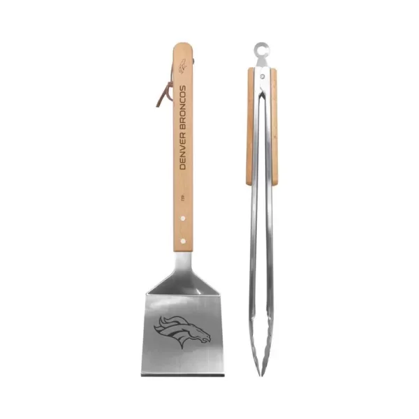 sportsvault Denver Broncos 2-Piece BBQ Utensil Set