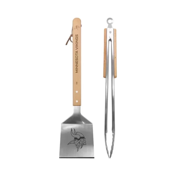 sportsvault Minnesota Vikings 2-Piece BBQ Utensil Set