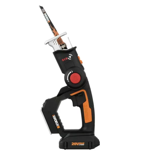 Worx POWER SHARE AXIS 20-Volt Lithium-Ion Convertible Jigsaw and Reciprocating Saw in One