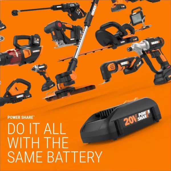 Worx POWER SHARE 20-Volt Li-Ion Work Light (Bare Tool Only)