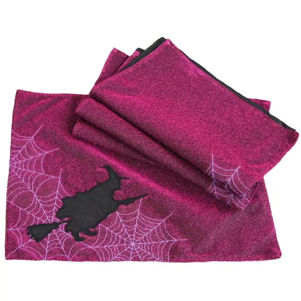 Xia Home Fashions 0.2 in. H x 18 in. W x 13 in. D Witching Hour Halloween Placemats (Set of 4)