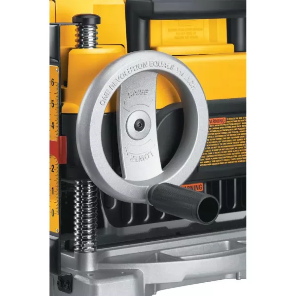 DEWALT 15 Amp 13 in. Heavy-Duty 2-Speed Thickness Planer with Knives and Tables and Planer Stand