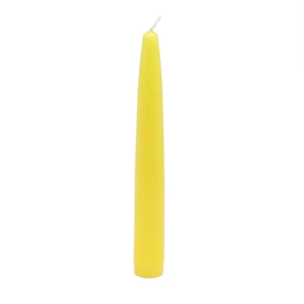 Zest Candle 6 in. Yellow Taper Candles (12-Set)