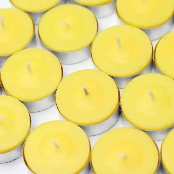 Zest Candle 1.5 in. Yellow Citronella Tealight Candles (100-Box)